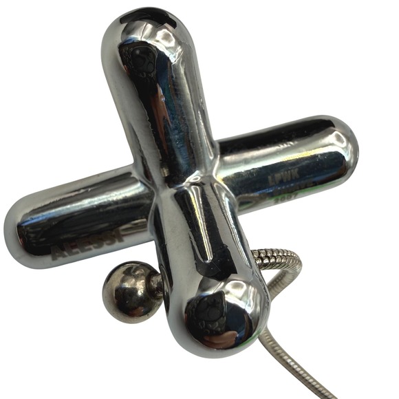 Alessi Tripod Trivet GCH01 Chrome LPWK Gabriele Chiave 2007 Italy w/ Box - Picture 5 of 16